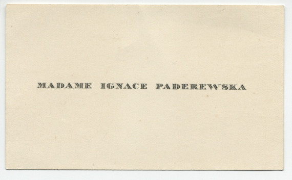 Carte de visite «Madame Ignace Paderewska»